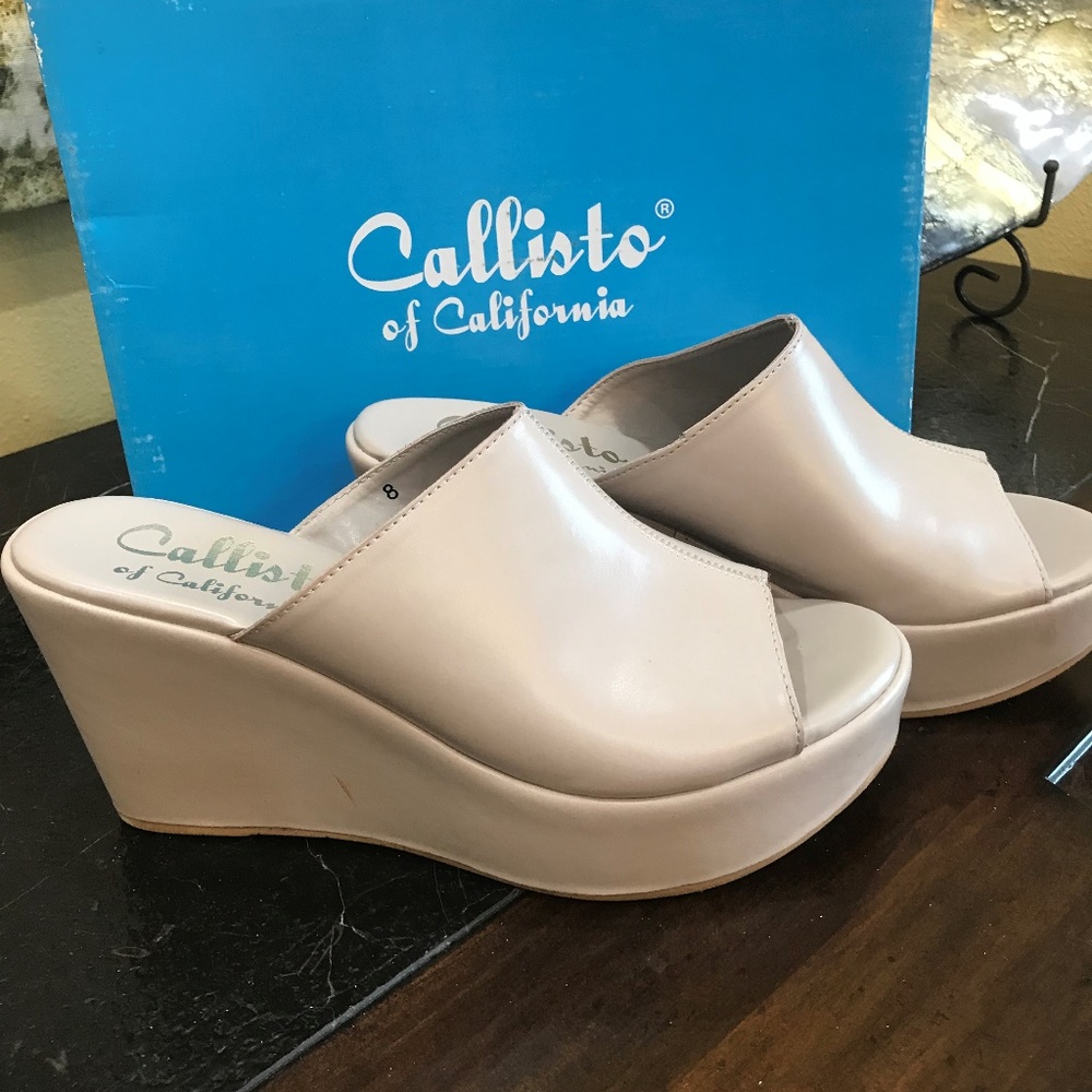 Callisto of California Maeve Wedges Size 8M
